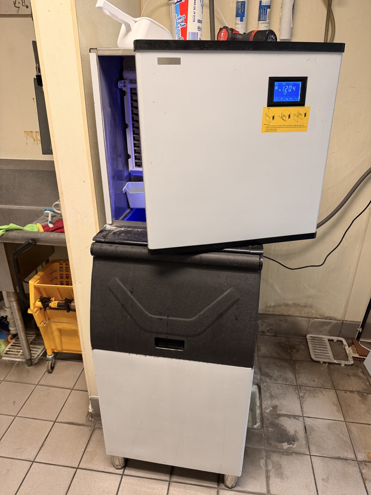 Commercial ice machine serviced by Era Service